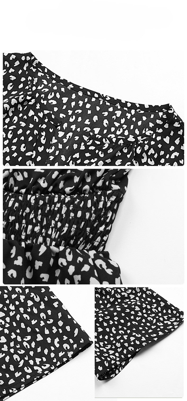 Fashion Dots Ruffle Print Dress