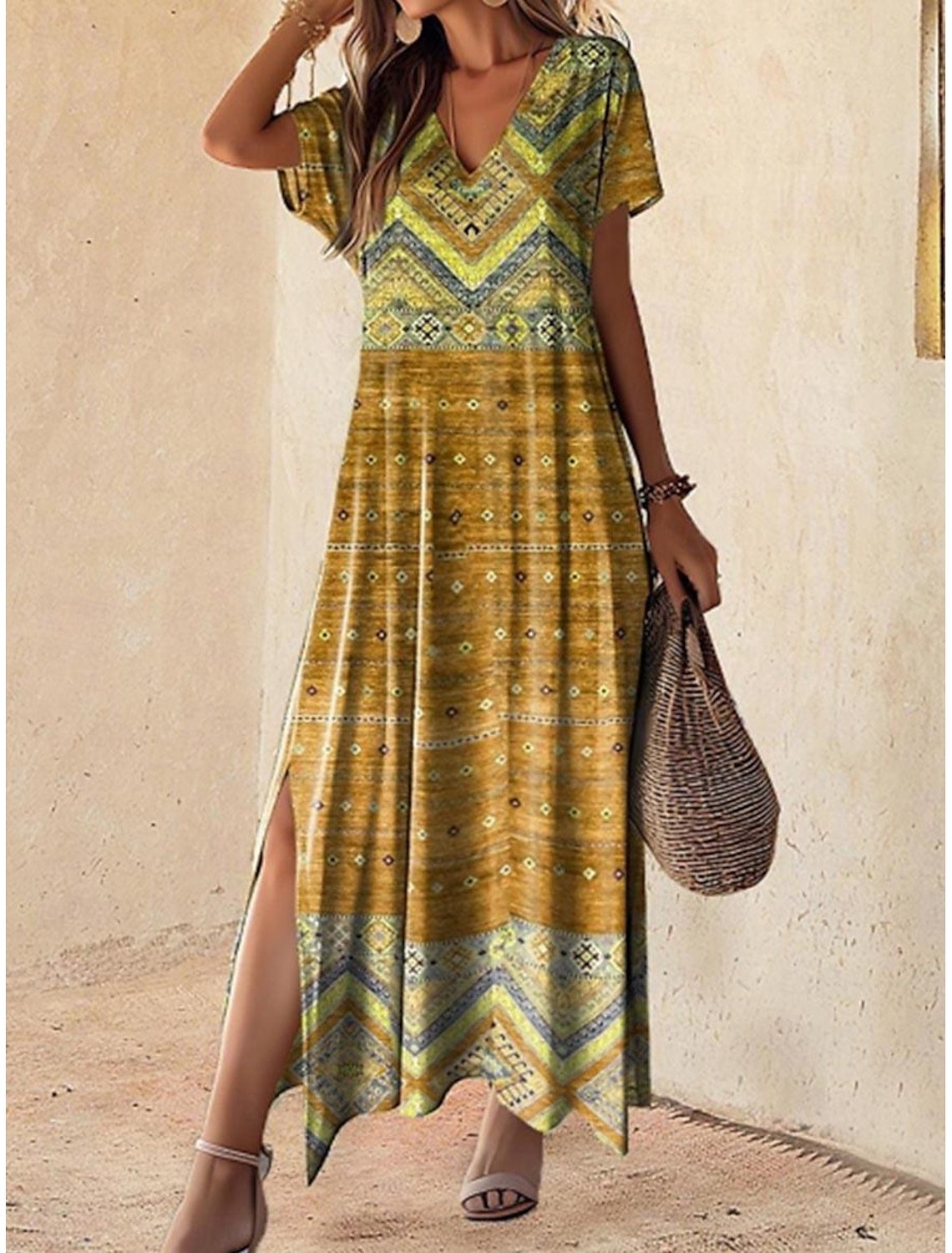 Modern Artsy Print Dress