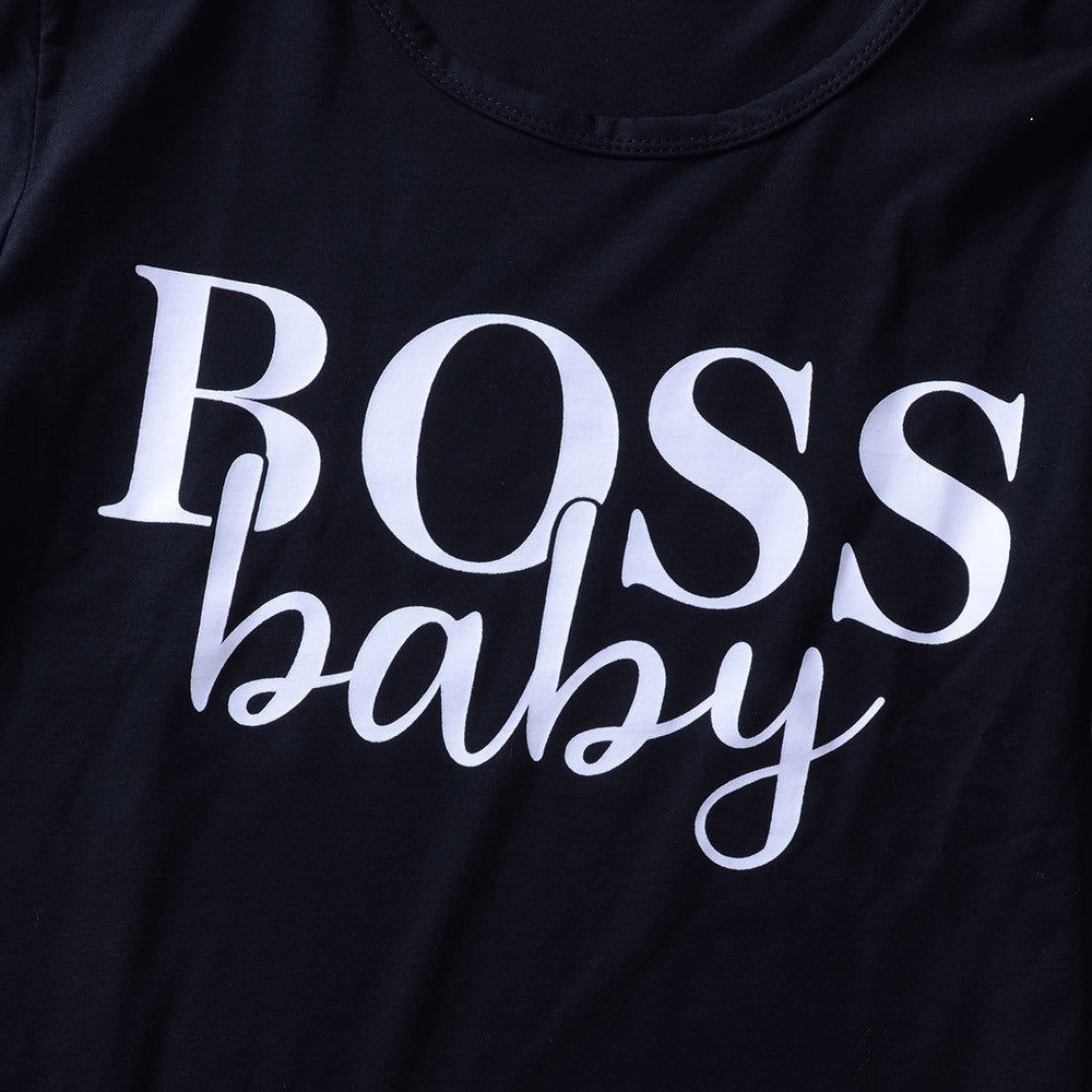 Be the ultimate "Boss Lady" with our Letter Printed T-Shirt