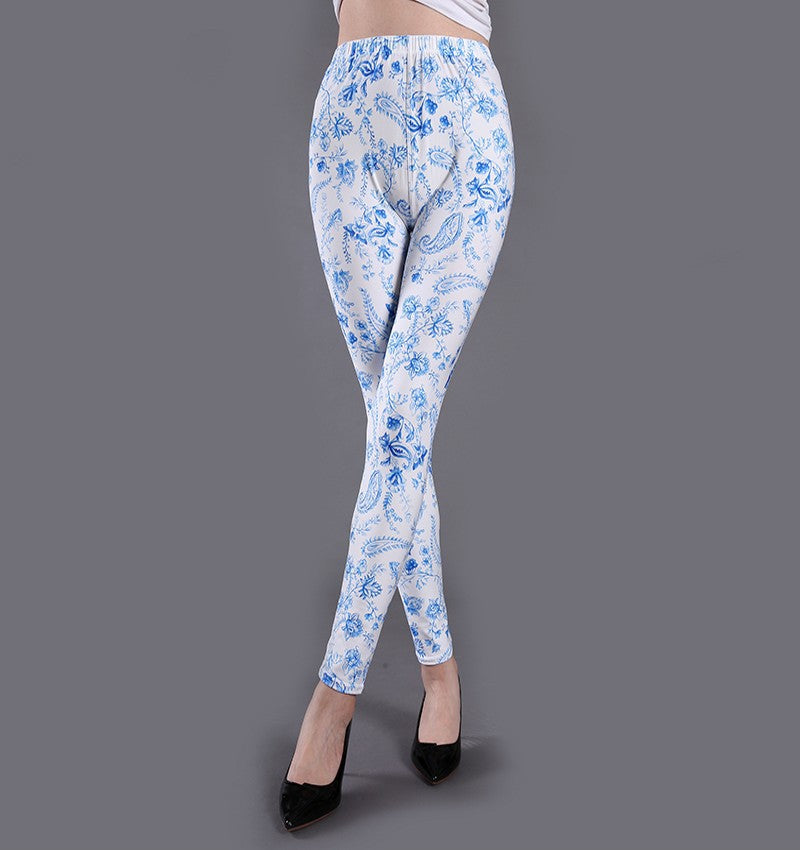 Leopard Luxe Milk Silk Printed Workout Leggings