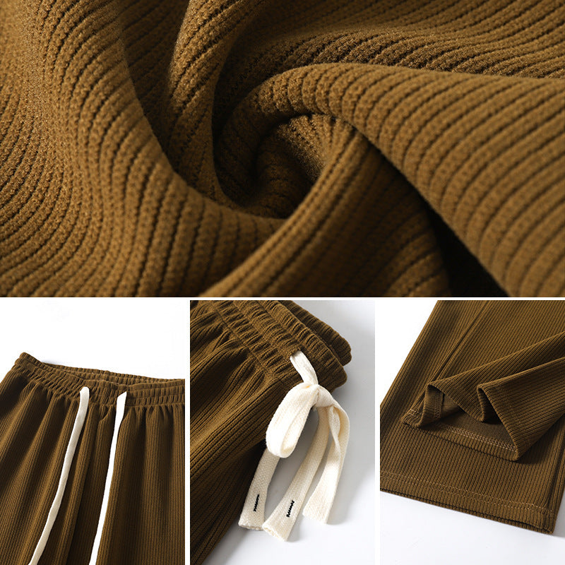 Stylish Makaron Knitted Wide Leg Pants