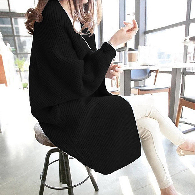 Dreamy Korean Loose Bat Sleeve Long Cardigan