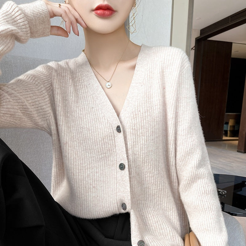 Simple Charms Ribbed Knit Cardigan