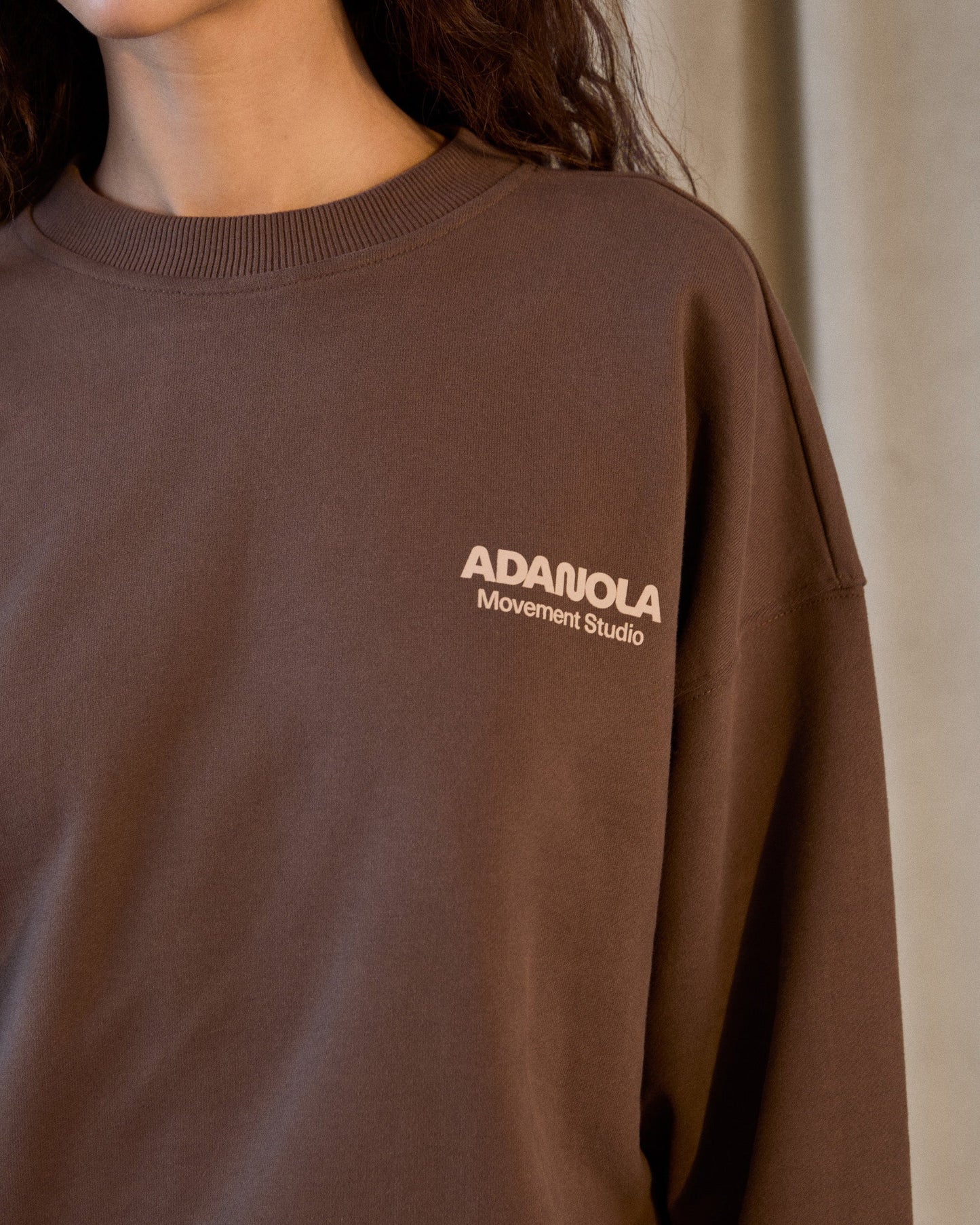 Studio Oversized Sweatshirt - Mocha Brown