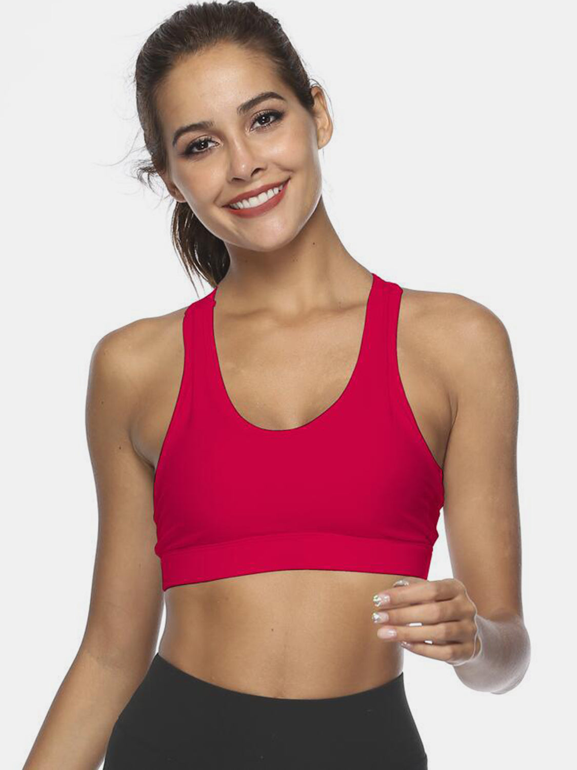 Versatile Active Tank w/ Cutout Scoop Packet Neck