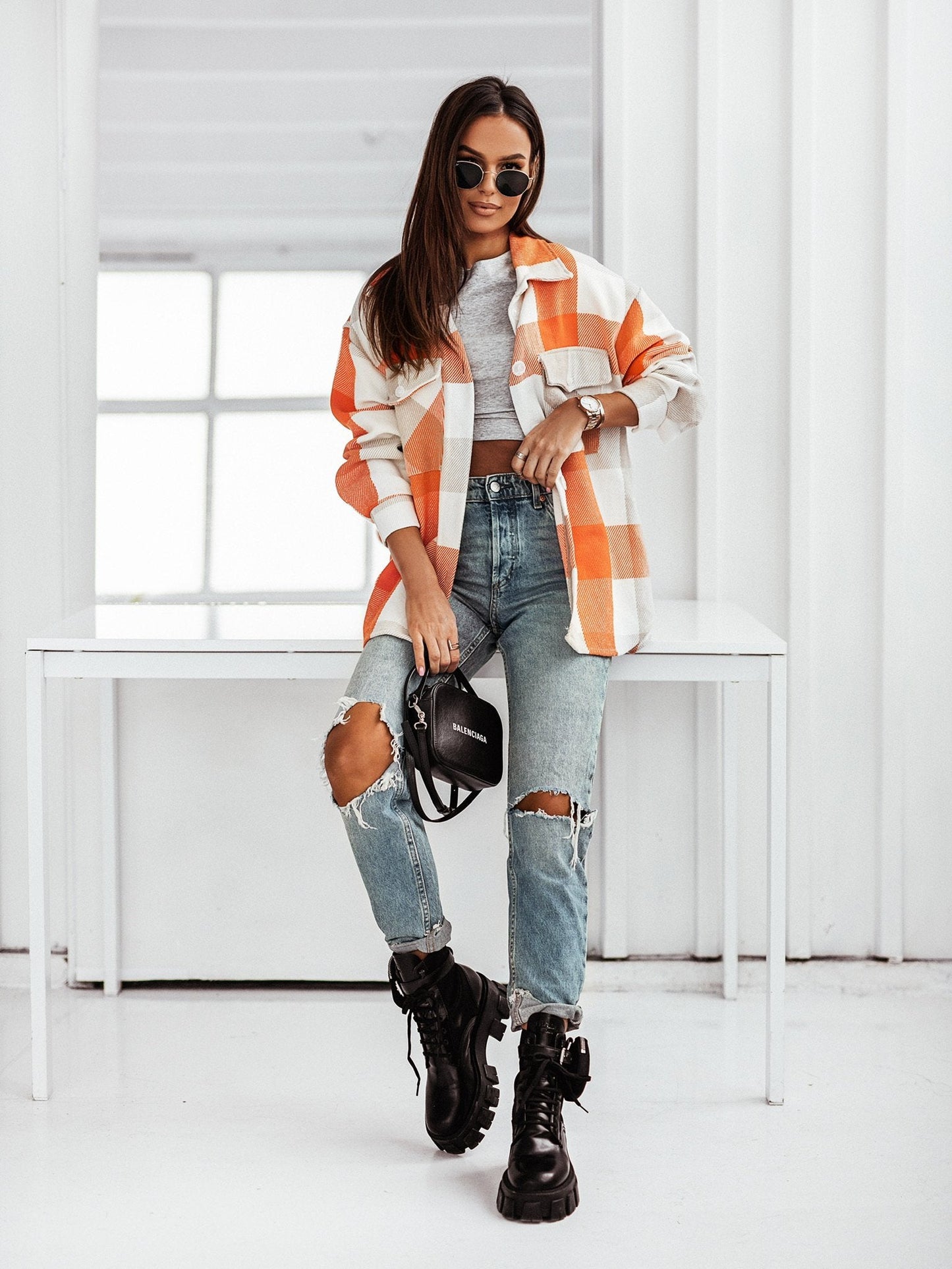 A Total Babe Plaid Shirt