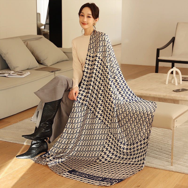 Royal Rich Printed Silk Scarf