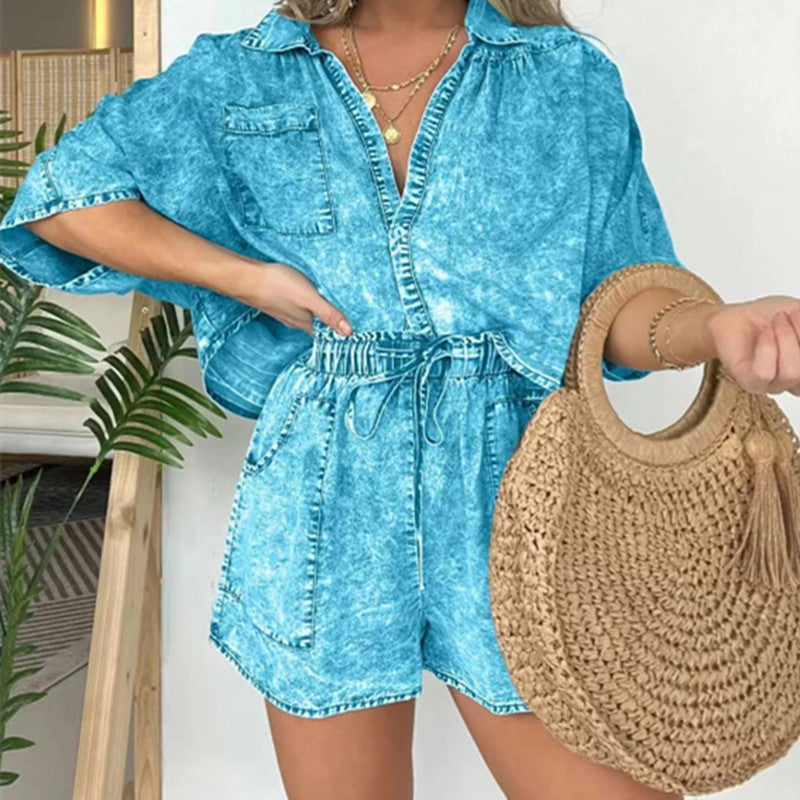 Cloudlike Comfort Loose Top Tether Suit