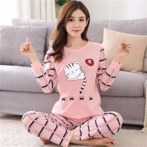 Cute Cartoon Print 2 -Piece Lounging Set