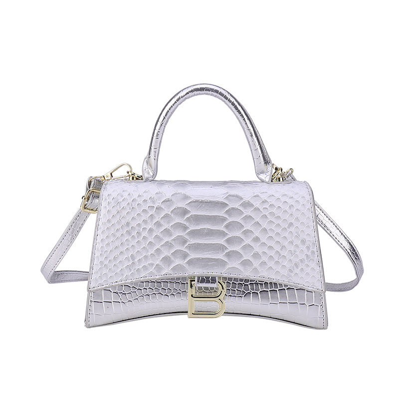 Swanky Snake Skin Pattern Handbag