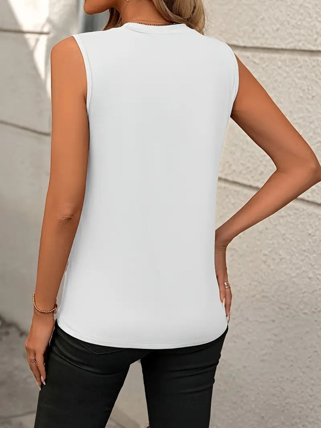 Trendy Striped Cap Sleeve Top with Pocket