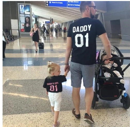 Daddy's Girl Family Matching T-Shirt Father Daughter Set