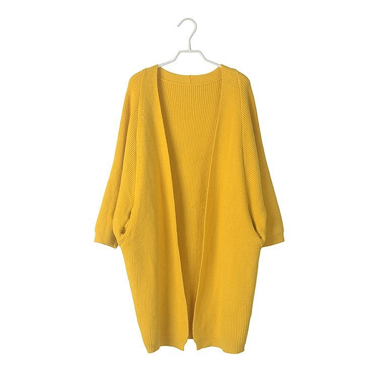 Dreamy Korean Loose Bat Sleeve Long Cardigan