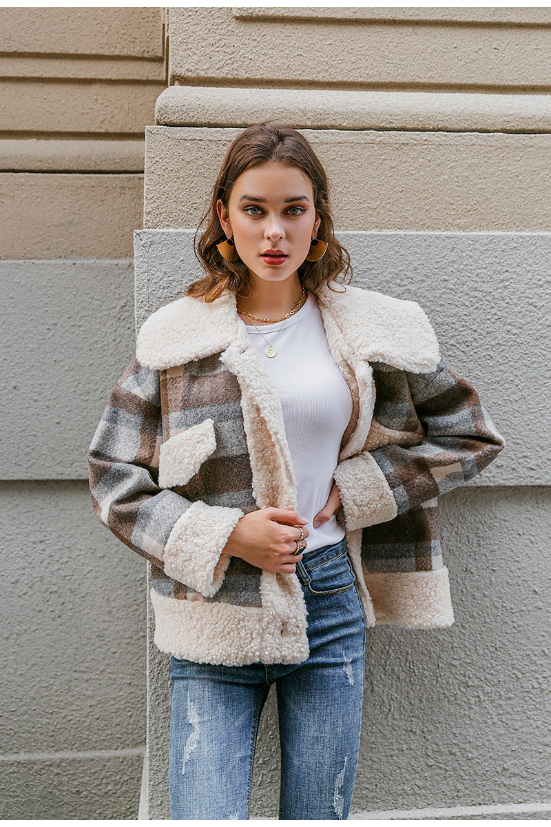 Cool-in-Plaid Cozy Coat