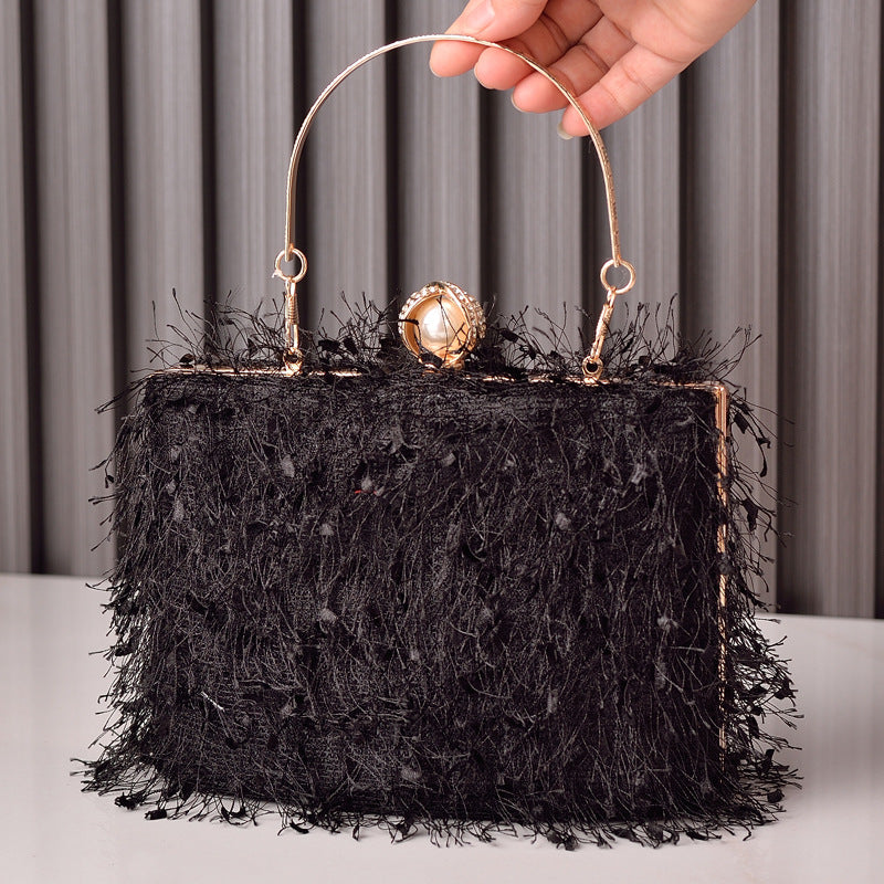 Flapper Style Roaring 20's Designer Tassel Square Handbag.