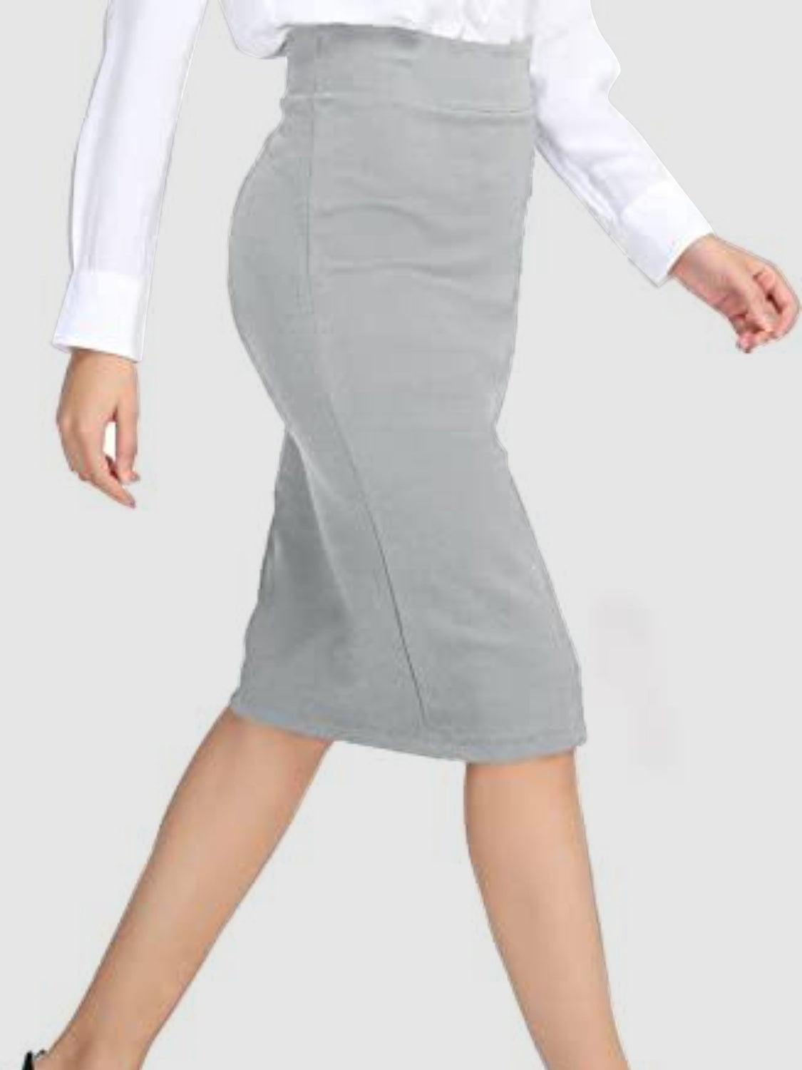 Classic Style  High Waist Wrap Skirt