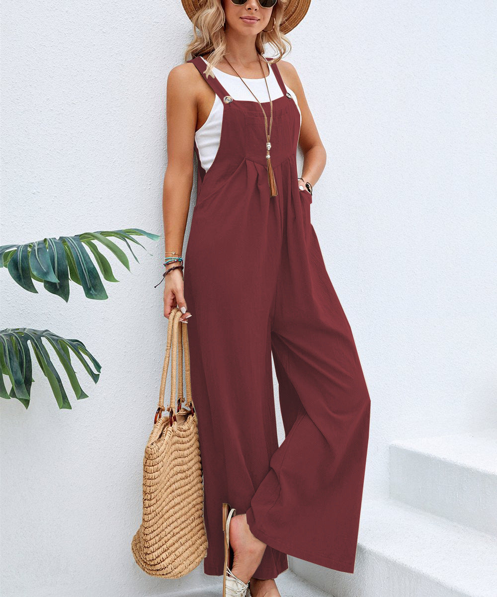 Wanderlust Loose Bib Pants JUMPSUITS & ROMPERS With Pockets