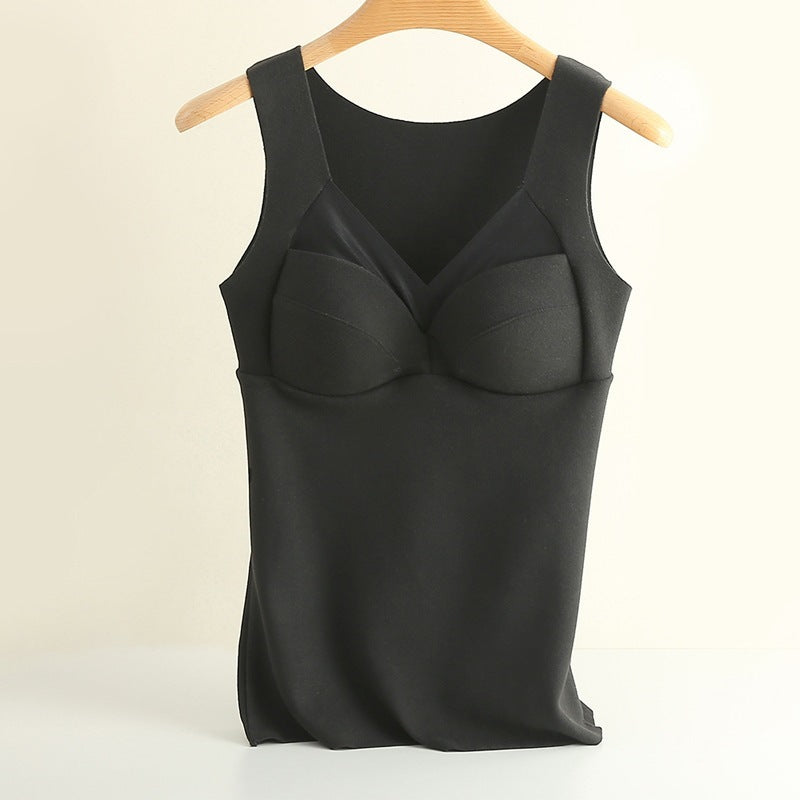Thermal  Tank Top  w/ Built-In Wearless Bra- Dralon Fabric