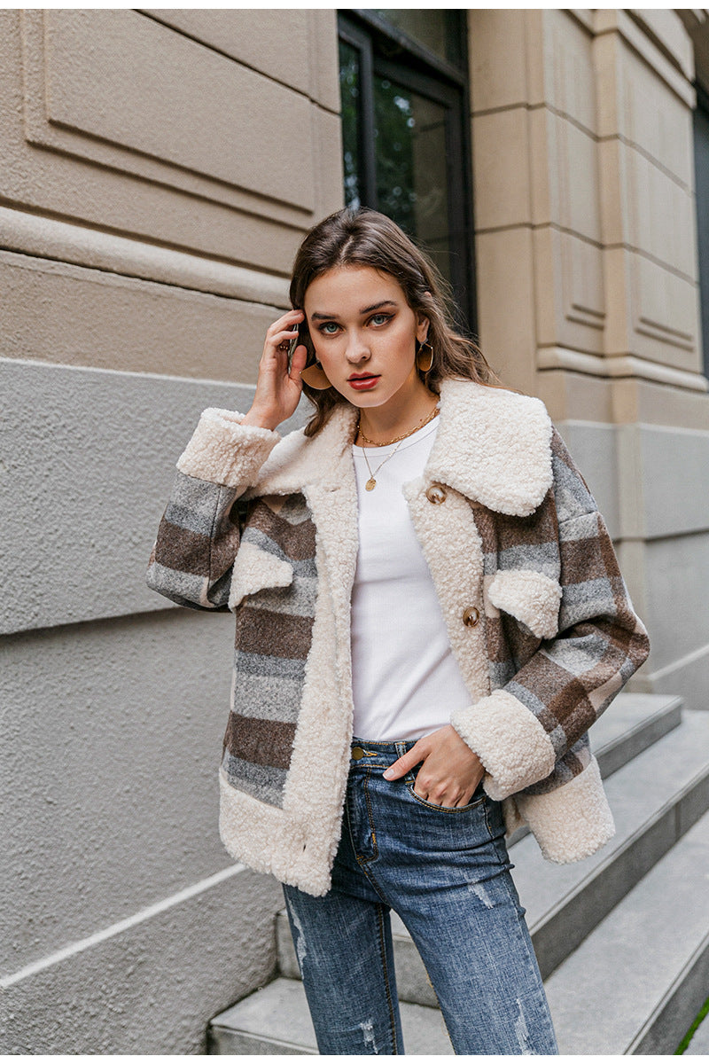 Cool-in-Plaid Cozy Coat