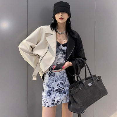 Ultimate Sophistication Loose Leather Jacket