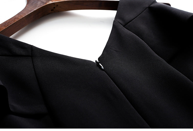 Glacial Queen Gown V-Neck Luxury Dress