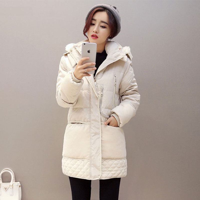 Noire Blanc Elegance Lambswool Coat