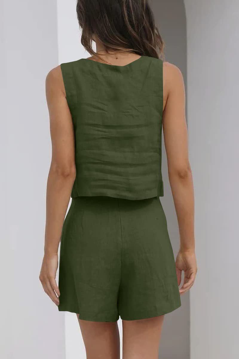 Lounge Wear Square Neck Top Shorts 2 Piece Set