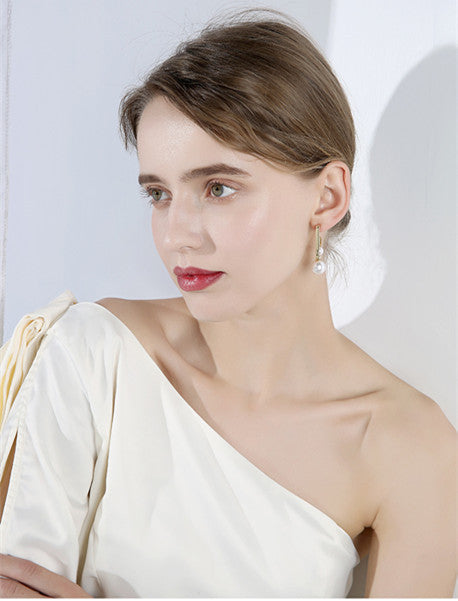 Unique 925 Sterling Silver 3D Modern Rectangle Shape Earrings.