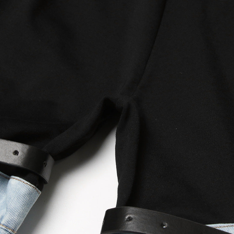 Street Style Slimming Straight Middle Pants