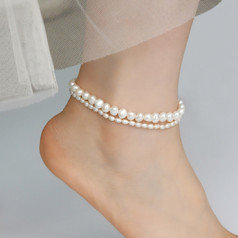 Genuine Freshwater Pearl Anklet.