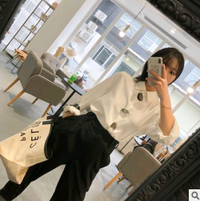 Classy Polo Collar Glass Button Shirt