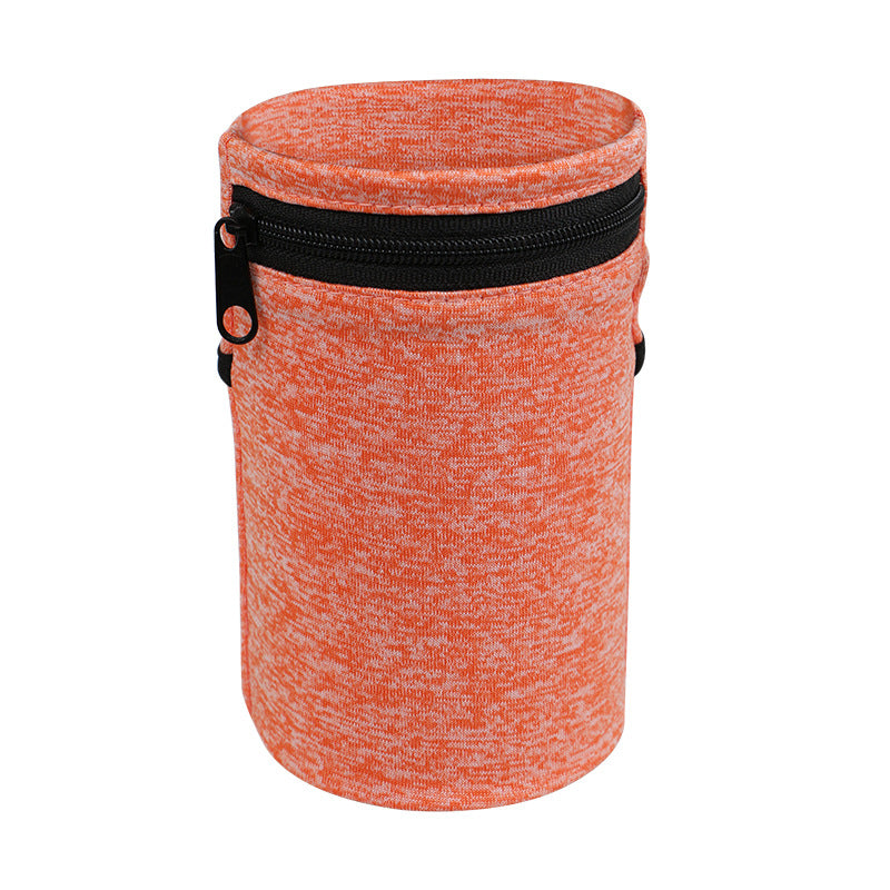 Elastic Band Wrist Wallet Pouch with 2 Zipper Pockets for Valuables.