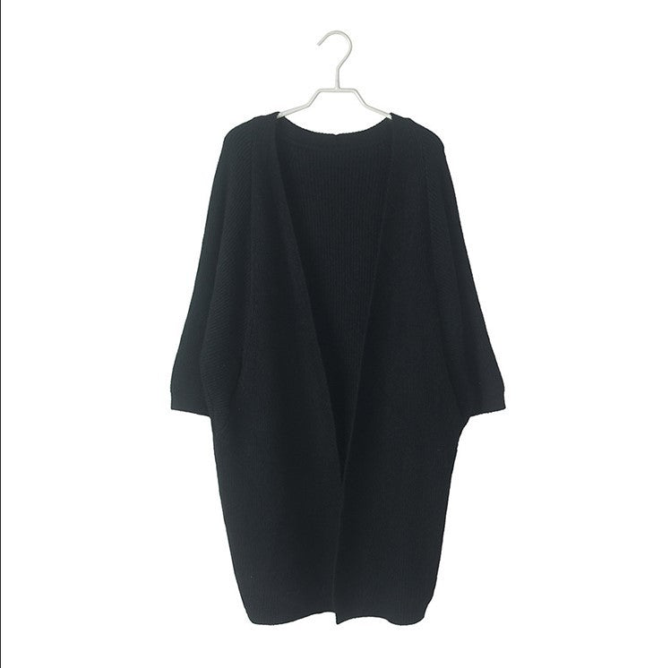 Dreamy Korean Loose Bat Sleeve Long Cardigan