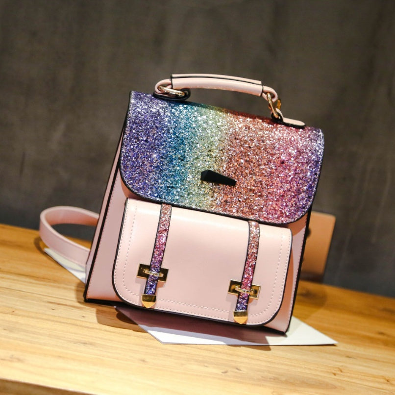 Boston Style Sequins Backpack