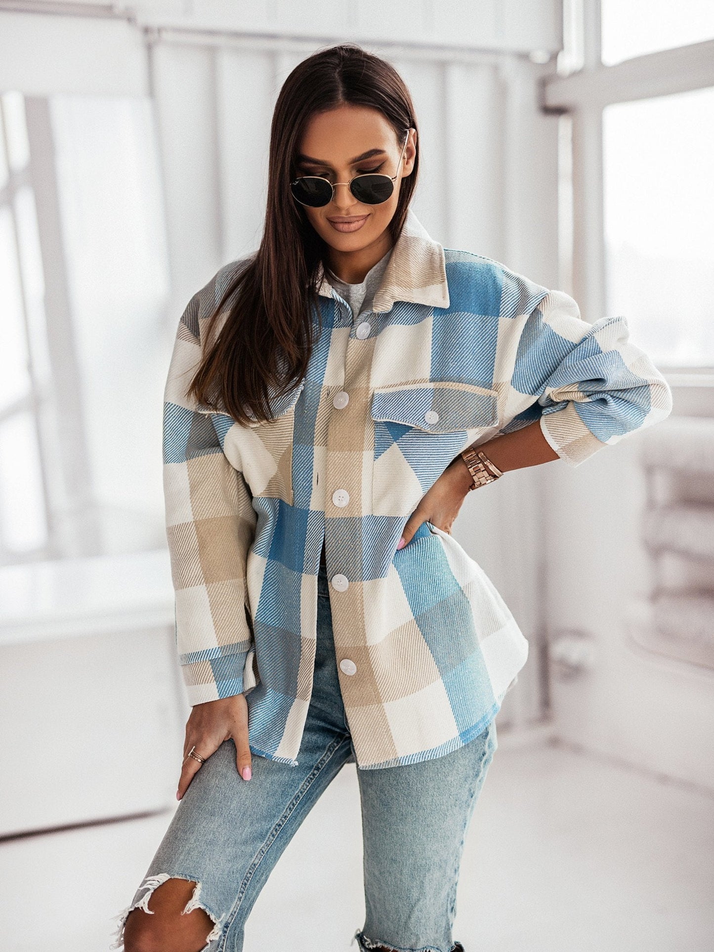 A Total Babe Plaid Shirt