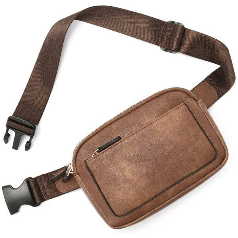 Fashion Leather Fanny Pack with Pockets