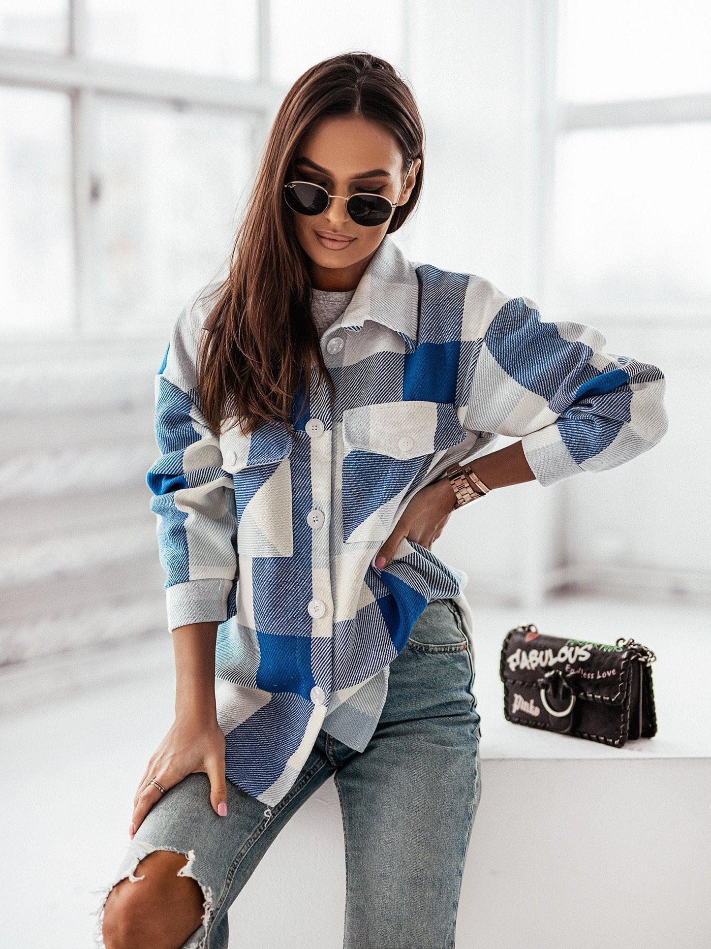 A Total Babe Plaid Shirt