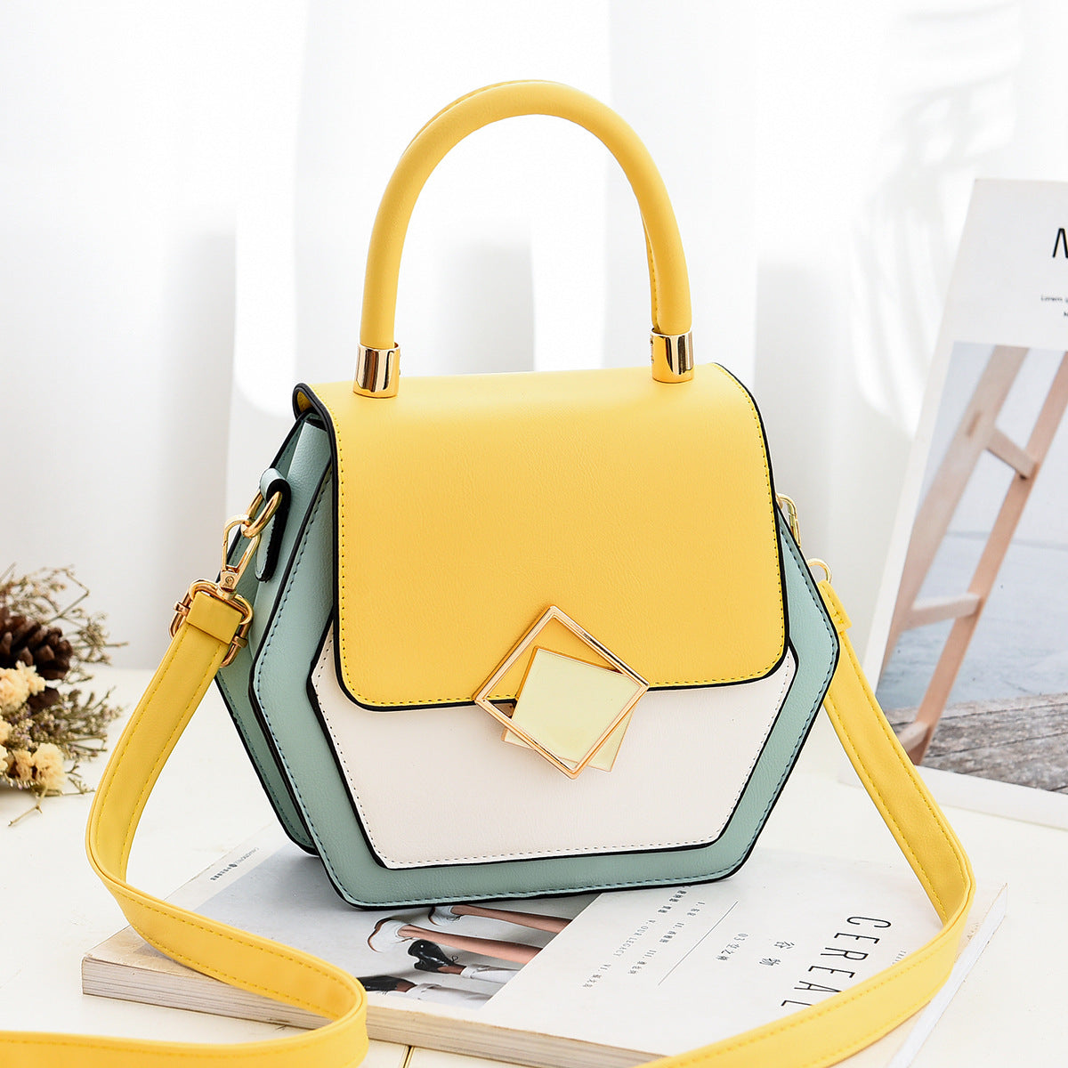 Unique & Stylish Women's Single Shoulder Diagonal Handbag.