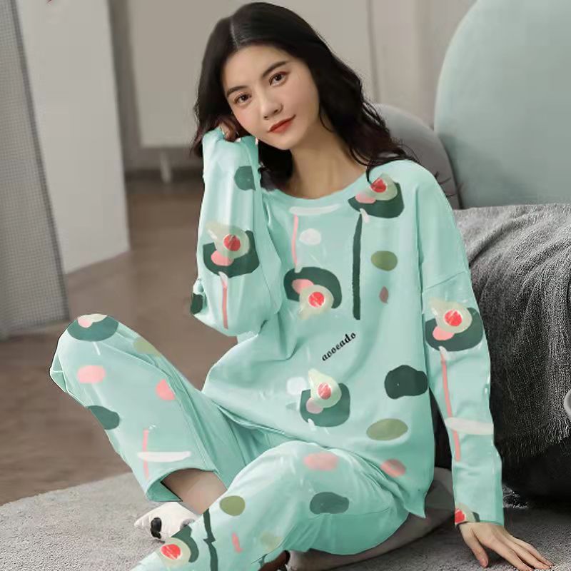 Cute Cartoon Print 2 -Piece Lounging Set