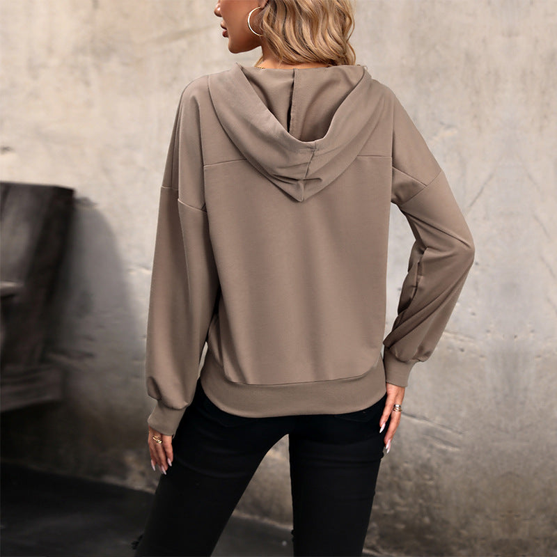 Brown Mocha  Long-sleeved Hoodie