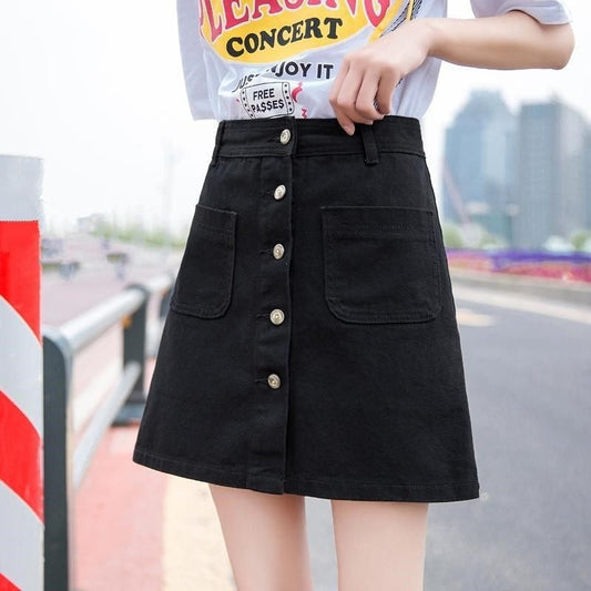 Svelte Mesh Mid-length Skirt High Waist Slimming