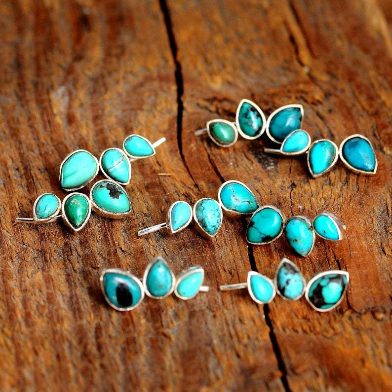 Bohemian Turquoise Earrings For Everyday Simplicity.