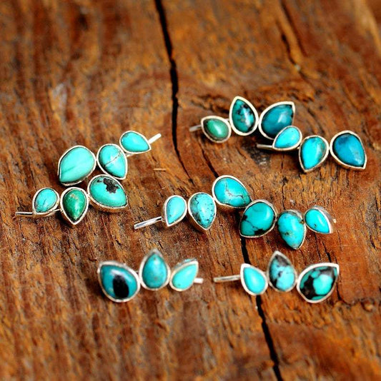 Bohemian Turquoise Earrings For Everyday Simplicity.