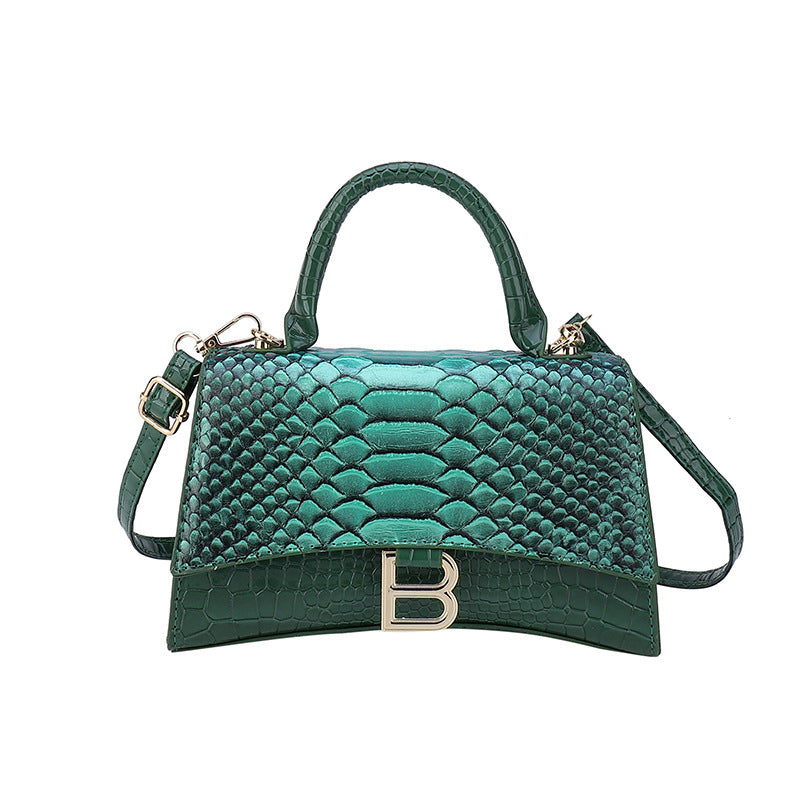 Swanky Snake Skin Pattern Handbag
