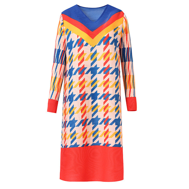 French Allure Spring Style Luxury Dress w/ Long Sleeves
