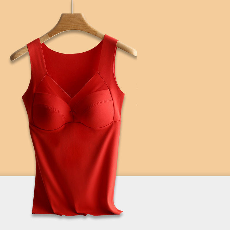 Thermal  Tank Top  w/ Built-In Wearless Bra- Dralon Fabric
