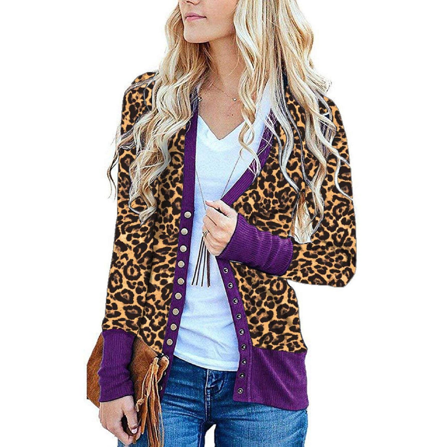 Bohemian Flair Leopard Print Cardigan