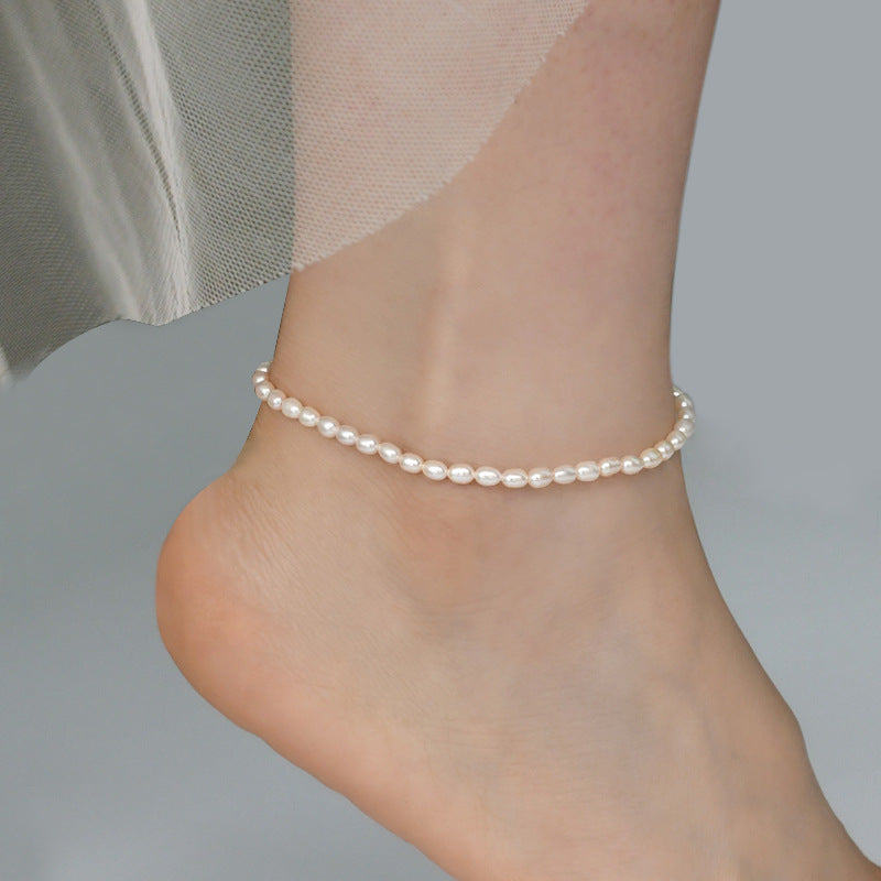 Genuine Freshwater Pearl Anklet.