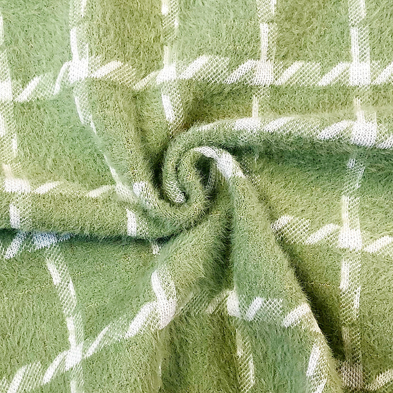 Keep Dreaming Mink Fleece Checkered Cardigan