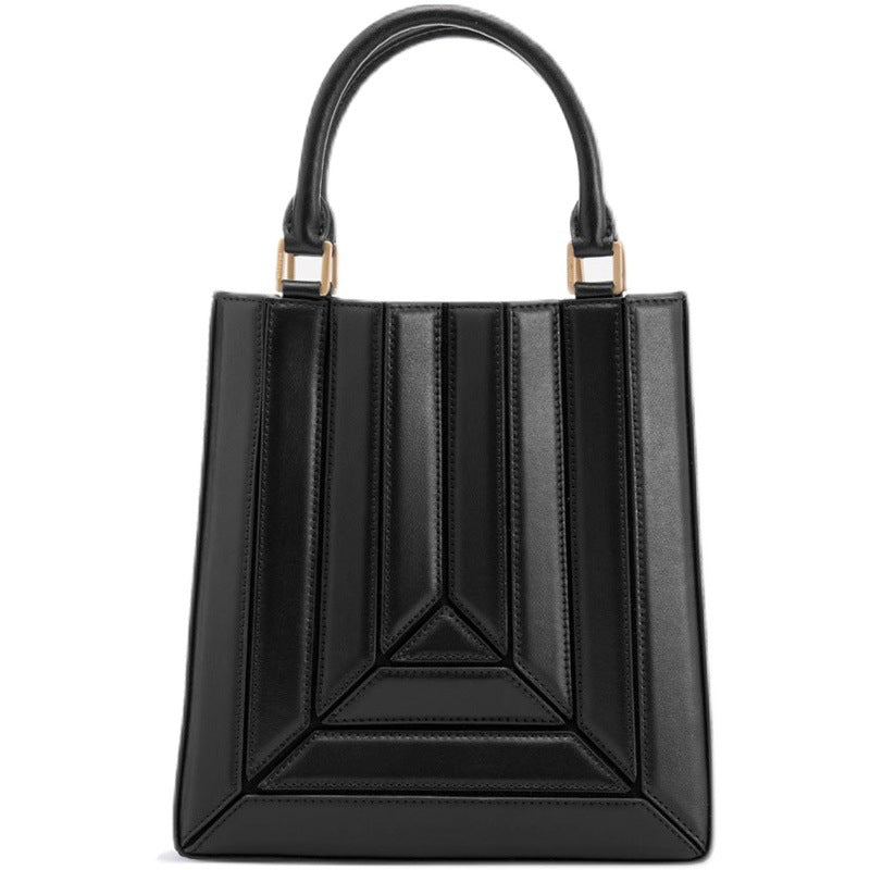 Artsy Chic Pleated Shoulder Handbag